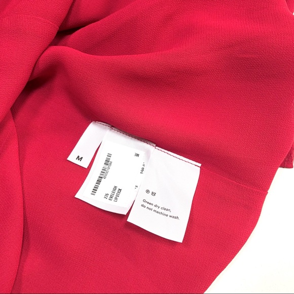 REFORMATION ♦️♦️♦️Eveleigh Lipstick red mini wrap dress ♦️ M - Picture 5 of 15